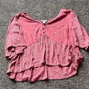 Floral Pink Women's Top